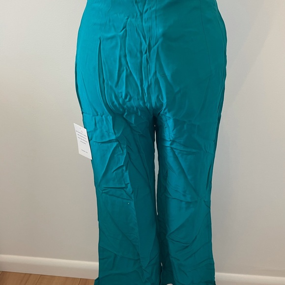 For Love & Lemons X REVOLVE Cropped Pant Emerald - Picture 4 of 6